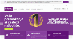 Desktop Screenshot of infond.si